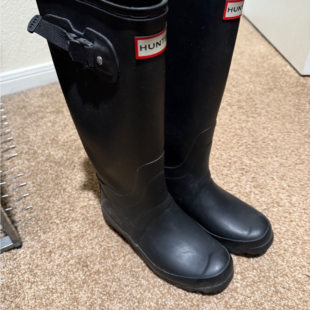 Hunter Black Rain Boots